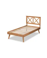 Baxton Studio Galvin Modern and Contemporary Twin Size Finished Wood Platform Bed