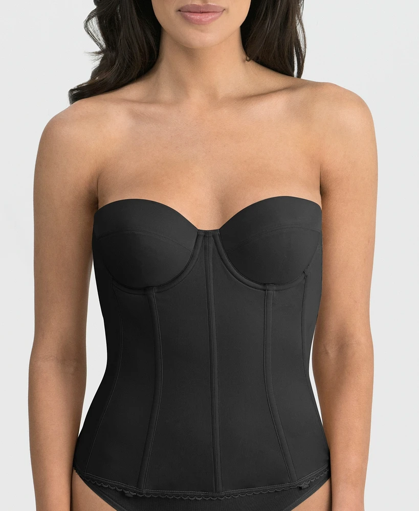 Dominique Brianna Low Back Strapless Longline Bra, 8980