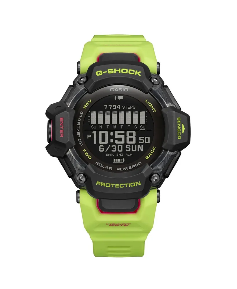 G-Shock Men's Digital Yellow Plastic Watch, 52.6mm, GBDH2000-1A9