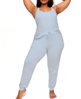 Adore Me Plus Size Leelee Pajama Tank & Jogger Pajama Set