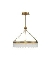 Savoy House Landon Led Pendant in Warm Brass