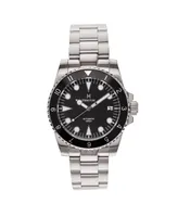 Heritor Automatic Men Luciano Stainless Steel Watch - Black, 41mm