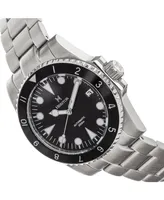 Heritor Automatic Men Luciano Stainless Steel Watch - Black, 41mm