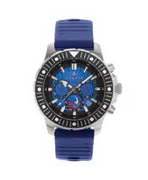 Nautis Men Caspian Rubber Watch - Navy, 45mm