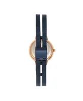 Sophie and Freda Women Sedona Stainless Steel Watch - Rose Gold/Blue, 30mm