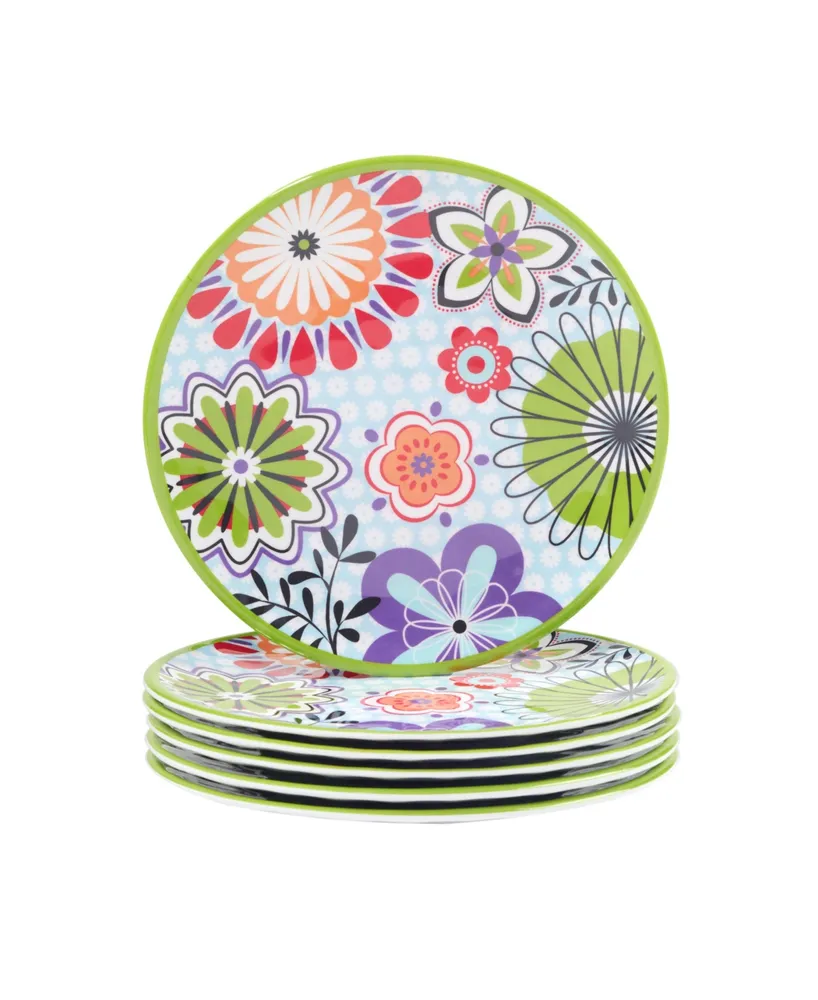 Certified International Carnaby Melamine Salad Plate, Set of 6