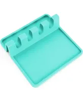 Zulay Kitchen Silicone Utensil Rest with Drip Pad for Multiple Utensils