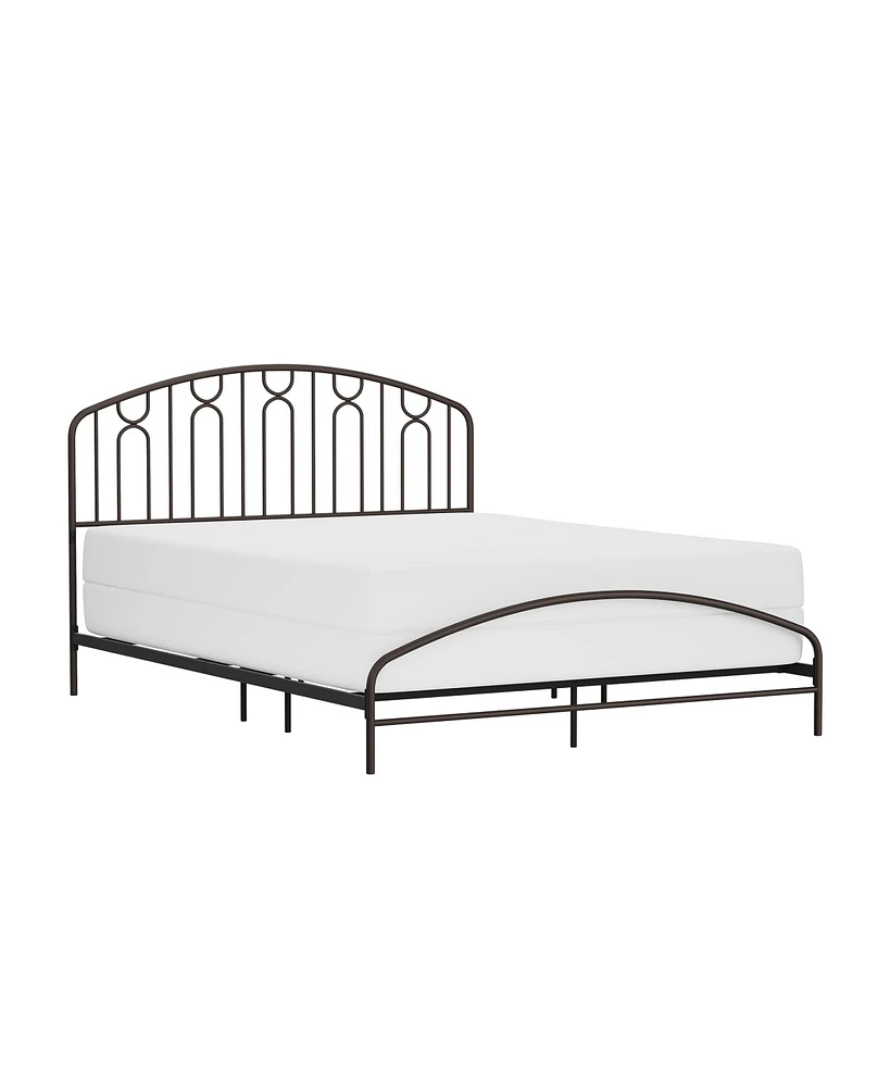 Hillsdale 44" Metal Riverbrooke Furniture Arch Scallop Queen Bed