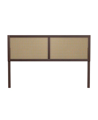 Hillsdale 50" Wood and Cane Panel Serena Furniture King Headboard