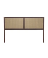 Hillsdale 50" Wood and Cane Panel Serena Furniture King Headboard