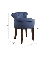 Hillsdale Lena Upholstered Vanity Stool