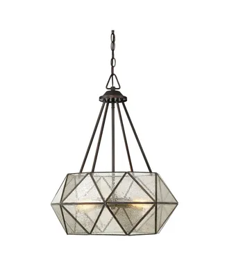 Savoy House Geometric Mercury Glass Pendant Light