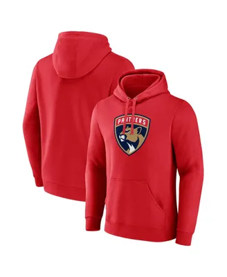 Men's Fanatics Red Florida Panthers Primary Team Logo Pullover Hoodie