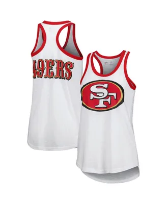 Women's G-iii 4Her by Carl Banks White San Francisco 49ers Tater Tank Top
