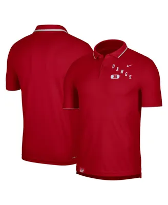 Men's Nike Red Georgia Bulldogs Wordmark Performance Polo Shirt