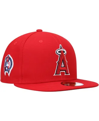 Men's New Era Red Los Angeles Angels 9/11 Memorial Side Patch 59FIFTY Fitted Hat