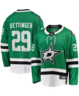 Men's Fanatics Jake Oettinger Kelly Green Dallas Stars Home Breakaway Player Jersey