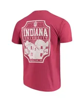 Men's Crimson Indiana Hoosiers Comfort Colors Campus Icon T-shirt