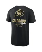 Men's Fanatics Black Colorado Buffaloes Game Day 2-Hit T-shirt