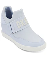 Dkny Women's Cosmos Slip-On Logo Wedge Sneakers