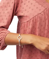 Lucky Brand Silver-Tone Square Link Bracelet