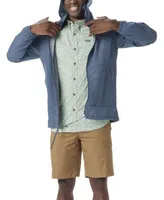 Mens Columbia Garside Packable Jacket With A Rapid Rivers Printed Short Sleeve Shirt