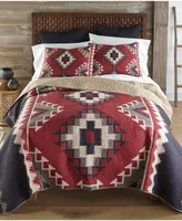 Donna Sharp Mojave Red 3 Piece Quilt Set