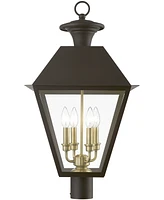 Livex Wentworth 4 Light Outdoor Extra Large Post Top Lantern