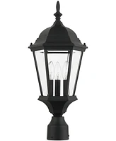 Livex Hamilton 3 Light Outdoor Post Top Lantern
