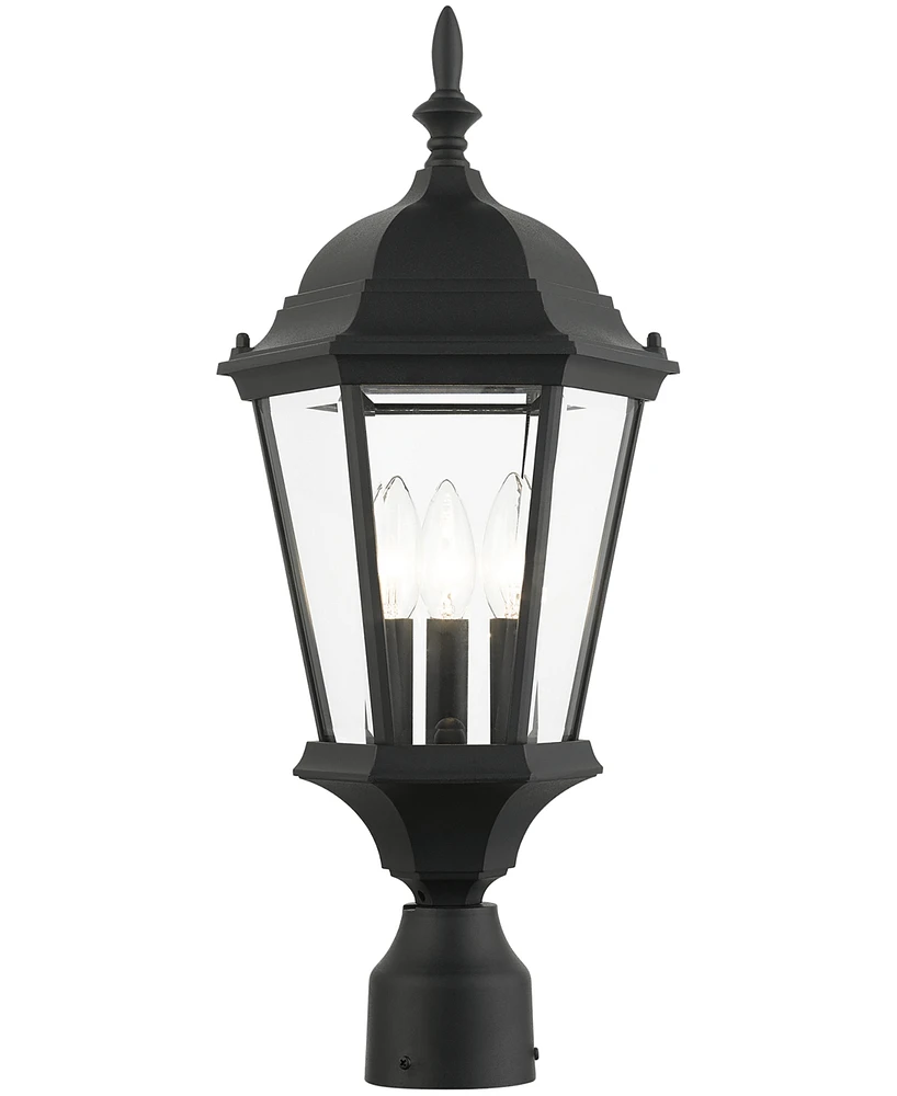 Livex Hamilton 3 Light Outdoor Post Top Lantern