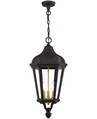 Livex Morgan 3 Light Outdoor Pendant Lantern