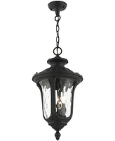 Livex Oxford 3 Light Outdoor Pendant Lantern