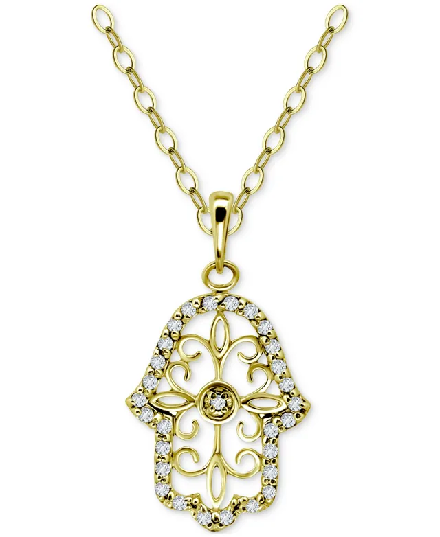 Giani Bernini Cubic Zirconia XO Pendant Necklace in Sterling