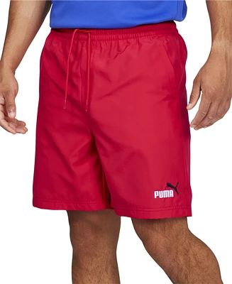 Puma Men's Essentials+ Moisture-Wicking Logo Embroidered 7" Drawstring Shorts