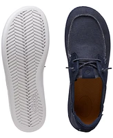 Clarks Men's Higley Tie Slip-On Canvas Boat Shoes