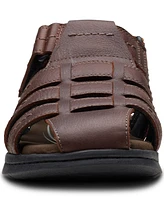 Clarks Men's Walkford Fish Tumbled Leather Sandals