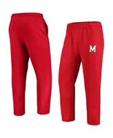 Men's Fanatics Red Maryland Terrapins Corner Logo Pants