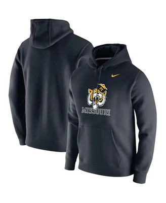 Men's Nike Black Missouri Tigers Vintage-Like School Logo Pullover Hoodie