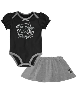 Lids Cincinnati Reds Girls Newborn Scream & Shout Two-Pack Bodysuit Set -  Red/Heathered Gray