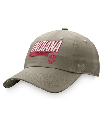 Men's Top of the World Khaki Indiana Hoosiers Slice Adjustable Hat