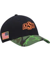 Men's Nike Black and Camo Oklahoma State Cowboys Veterans Day 2Tone Legacy91 Adjustable Hat