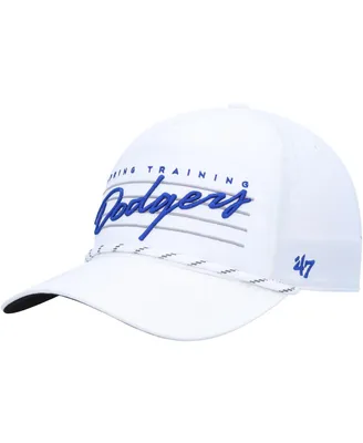 Men's '47 Brand White Los Angeles Dodgers Downburst Hitch Snapback Hat