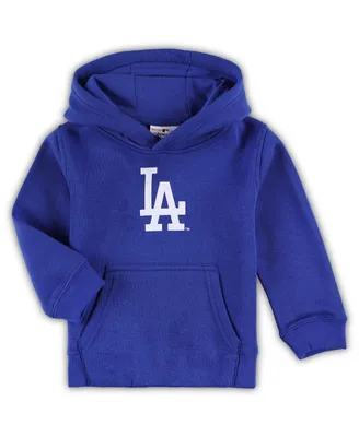 Toddler Boys and Girls Royal Los Angeles Dodgers Team Primary Logo Fleece Pullover Hoodie