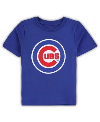 Toddler Boys and Girls Royal Chicago Cubs Team Crew Primary Logo T-shirt