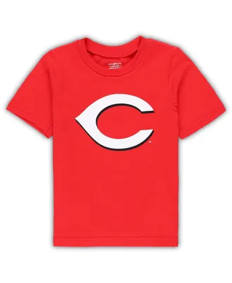 Toddler Boys and Girls Red Cincinnati Reds Team Crew Primary Logo T-shirt