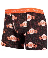 Men's Pair of Thieves Black San Francisco Giants Super Fit 2-Pack Boxer Briefs Set