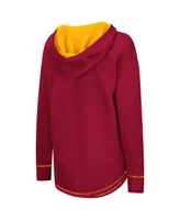 Women's Colosseum Cardinal Iowa State Cyclones Tunic Pullover Hoodie