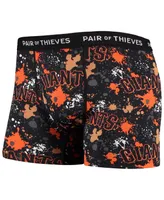 Men's Pair of Thieves Black San Francisco Giants Super Fit 2-Pack Boxer Briefs Set