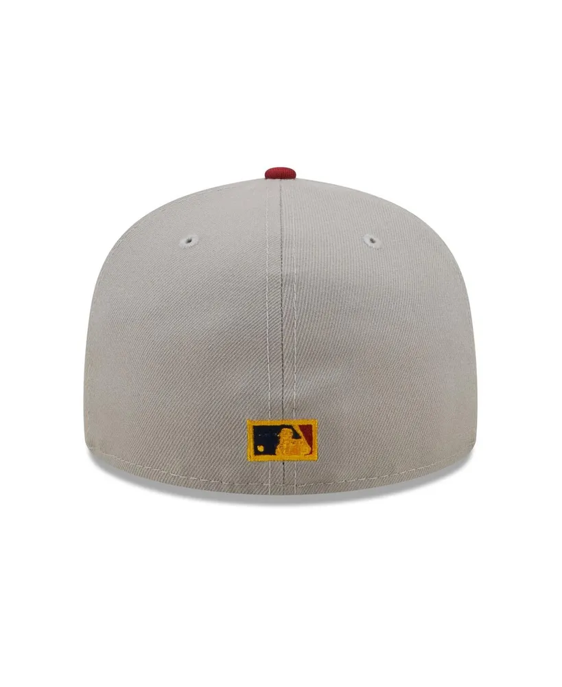 Men's New Era Gray and Oakland Athletics Navy Undervisor 59FIFTY Fitted Hat
