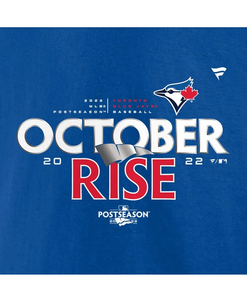 Men's Fanatics Royal Toronto Blue Jays 2022 Postseason Locker Room Big and Tall T-shirt